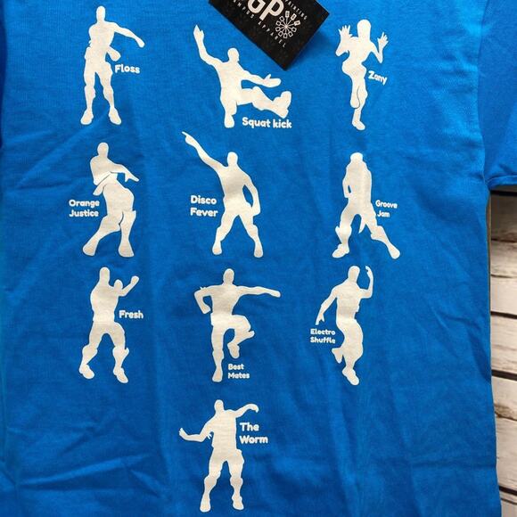 UGP Campus Apparel Emote Dances Youth Tee Tshirt Boy Girl Dance Moves Worm NWT - Picture 3 of 8